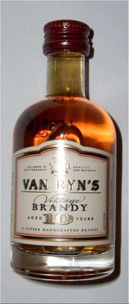 Van Ryn's 10 Year Brandy Promotional Limited Edition 50ml Bottle (2 Shots - still sealed)