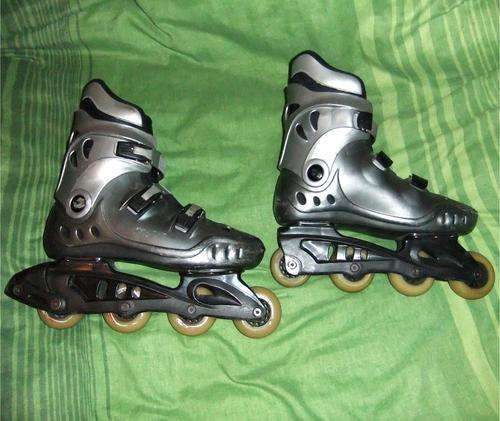 Size 10 Solex 78A PU Cast Super High Rebound ABEC-1 Chrome Bearing In-Line Rollerblades (Skates)