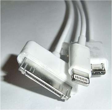 MMI Holdings 3-in-1 USB Data Cable Connector (Compatible with iPhone 3, 4, 5, Micro-B USB)