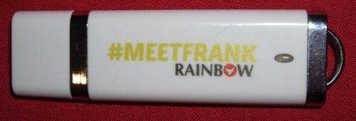 #MEETFRANK Rainbow white 8Gig Flashdrive