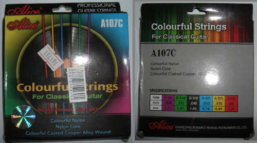 Colourful Professional Guitar Strings for Classic Guitar