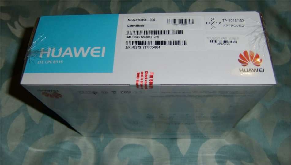 Huawei B315s-936 LTE Cat4 (150Mbps) Wireless Router supports up to 32 Devices (Brand New, Sealed)