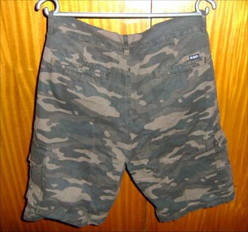 Forest Woodland Camo Men's Cargo Shorts Size 34 MRP (RED Ind.) Brand New