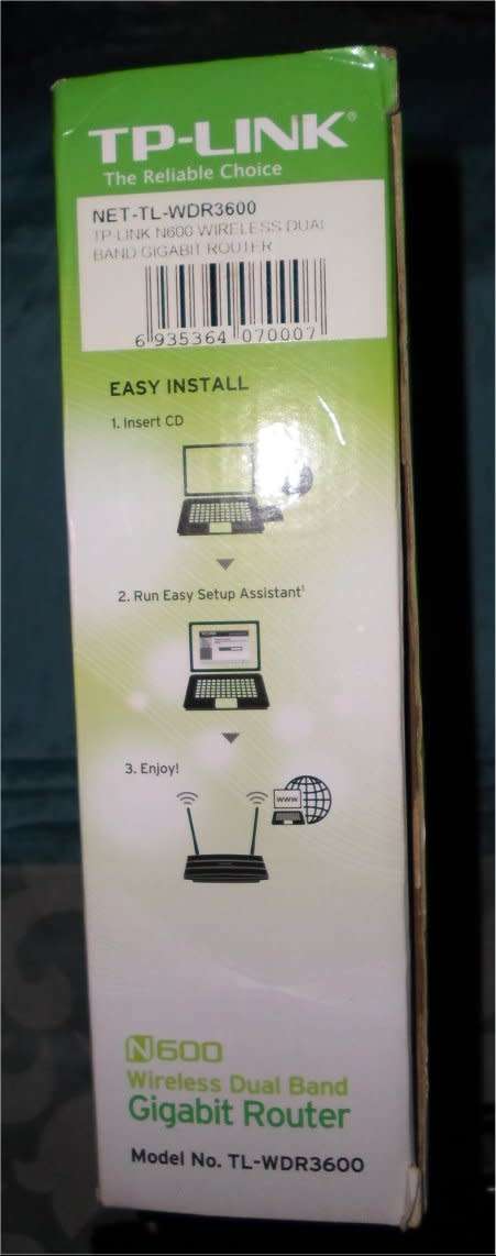 TP-Link N600 Wireless Dual Band Gigabit Router (TL-WDR3600) - 2.4Ghz and 5Ghz with Twin USB Ports