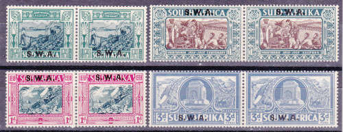 SWA 1938, 14 Dec. Voortrekker Centenary Memorial, overprinted, set MNH, CV R1,670.00 view scans