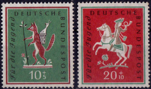 GERMANY 1958, 1 April.  Youth Study Tours, full set, mint. CV +-R  50.00 view scans