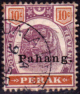PAHANG, 1898. Perak overprinted Pahang. Single