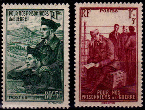 FRANCE, 1941. 1 January, Prisoner of War, set, mint, CV +/-R 16.00 view scans