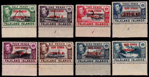 FALKLAND ISLANDS. 1944, 3 April, Postage Stamps Overprinted, set, mint CV+/- R 325.00 view scans