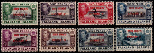 FALKLAND ISLANDS. 1944, 21 Feb, Postage Stamps Overprinted, set, mint CV+/- R 350.00 view scans