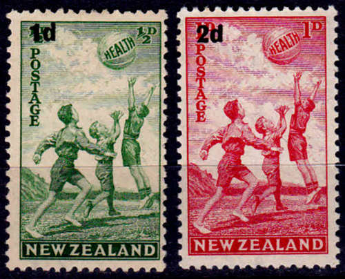 NEW ZEALAND, 1939. Not issued stamps surcharged. Full set