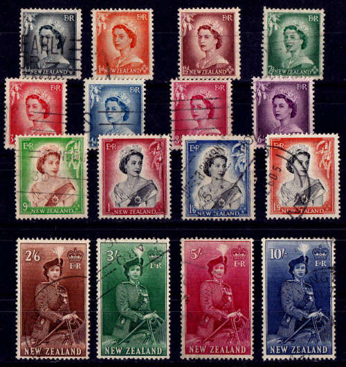 NEW ZEALAND 1953-1959. Queen Elizabeth II, set, UH, CV +/- R 630.00, view scans