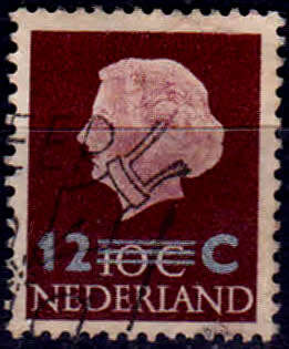 NETHERLANDS, 1958. Queen Juliana. Single