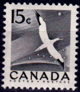 CANADA 1954, 1 April, Birds - National Wildlife Week, single, MH, CV R 20.00 view scans