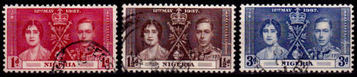NIGERIA 1937, 12 May. Coronation of KGVI and QE, UH, CV +/- R 120.00 view scans