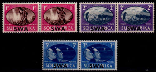 SWA 1945, 3 Dec. Victory issue of SA overprinted, set, MH, CV R 25.00 view scans