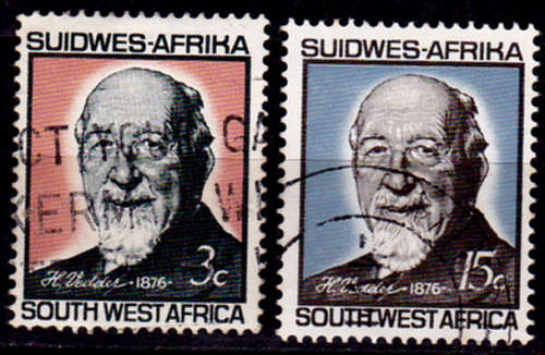 SWA 1966, 4 July. 90th Birthday of Dr Vedder, set, UH, CV R 12.00 view scans