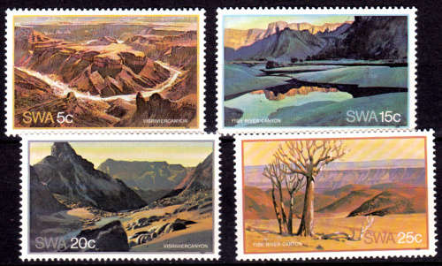 SWA 1981, 20 March. Fish River Canyon, set, MNH, CV R 10.00 view scans