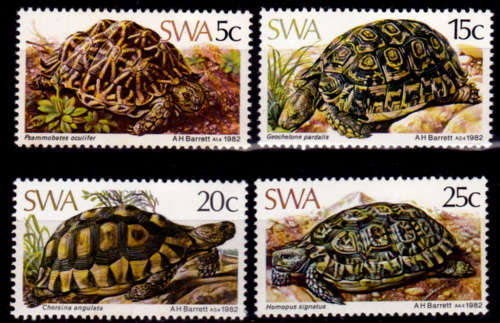 SWA 1982, 12 March. Tortoises, set, MNH, CV R 10.00 view scans