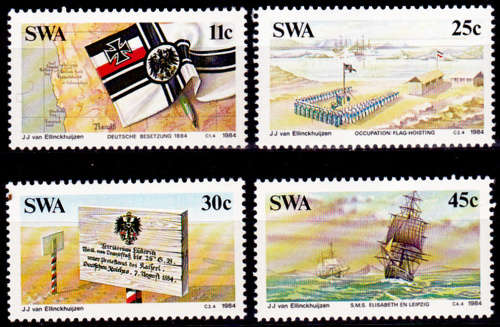 SWA 1984, 7 Aug. Centenary of German Colonisation, set, MNH, CV R 10.00 view scans