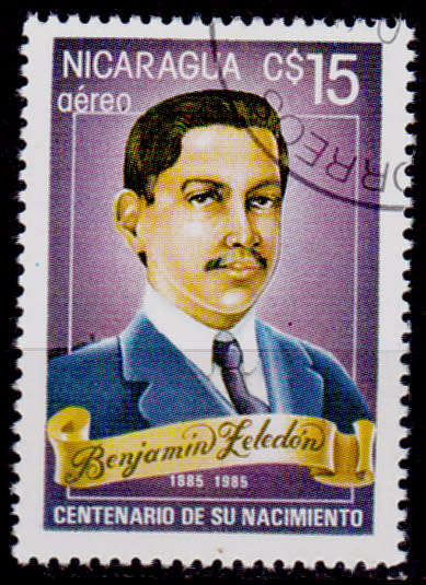 NICARAGUA 1985, 4 Oct, 100th Anniv Birth Benjamin Zeledon, single, UNH, CV +/-R 10.00 view scans