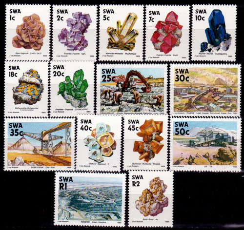 SWA 1989, 16 Nov. Fourth Decimal Definitive issue, set, MNH, CV R 29.00 view scans