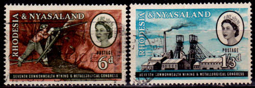 RHODESIA and NYASALAND 1961, 8 May. COMMONWEALTH MINING, set, UH, CV R 19.00 view scans