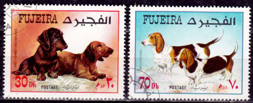 FUJEIRA 1970. Dogs, set, UNH, CV +/-R 10.00 view scans