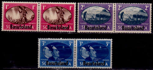 BASUTOLAND 1945, 3 Dec. Victory, set, MH, CV +/-R 24.00 view scans