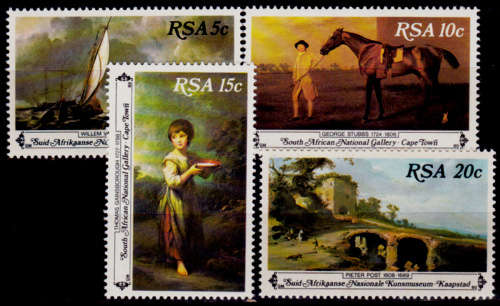 RSA 1980, 3 Nov. National Art Gallery Cape Town, set, MNH, CV R 10.00 view scans
