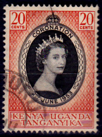 KUT 1953, 2 June. Coronation of QEII, single, UNH, CV +/-R 5.00, view scans