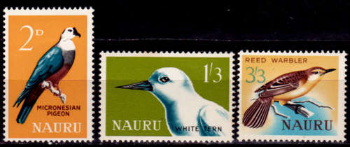 NAURU 1965, 3 May. Birds, set, MH, CV +/-R 225.00 view scans