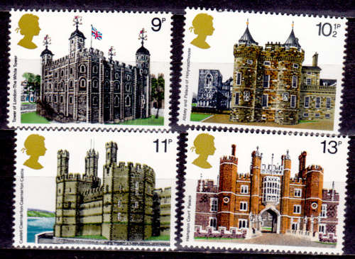 ENGLAND 1978, 1 March. British Architecture, set, MNH, CV +/-R 30.00 view scans