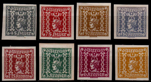 AUSTRIA 1921-1922, Newspaper Stamps, MH, CV +/-R 60.00 view scans