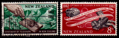NEW ZEALAND 1962, 1June. 100th Anniv Telegraph, set, UH, CV +/- R 30.00, view scans