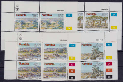 NAMIBIA 1990, 26 April. Namibian Sights, set controls, MNH, CV R 46.00 view scans