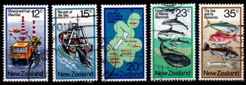 NEW ZEALAND 1978, 7 June. Resources of the Sea, set, UH, CV +/-R 30.00 view scans