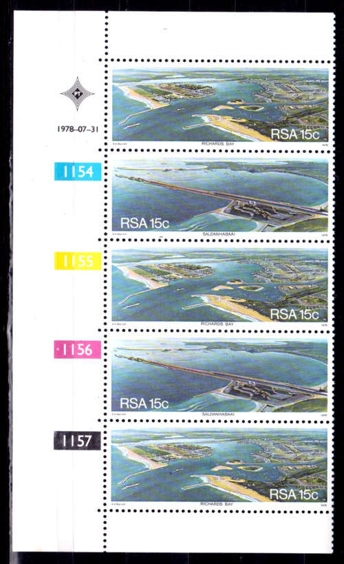 RSA 1978, 31 July. Harbours, set control, MH, CV R 10.00 view scans
