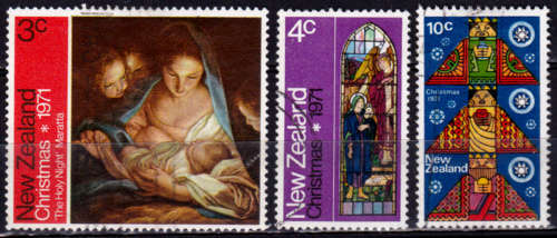 NEW ZEALAND 1971, 6 Oct. CHRISTMAS, set, UH, CV +/-R 25.00, view scans