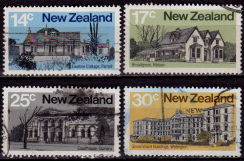 NEW ZEALAND 1980, 2 April. ARCHITECTURE, set, UH, CV +/-R 25.00, view scans