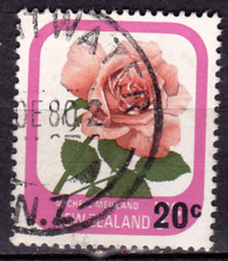 NEW ZEALAND 1980, 26 Nov. GARDEN ROSES, single, UH, CV +/-R 5.00, view scans