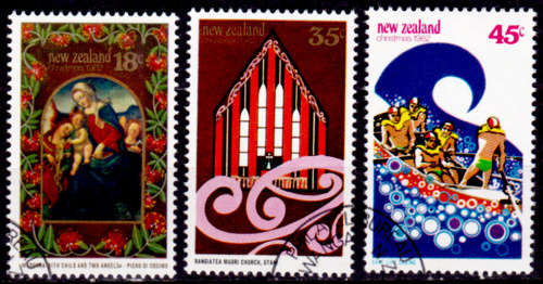 NEW ZEALAND 1982, 6 Oct. CHRISTMAS, set, CTO, CV +/-R ??, view scans
