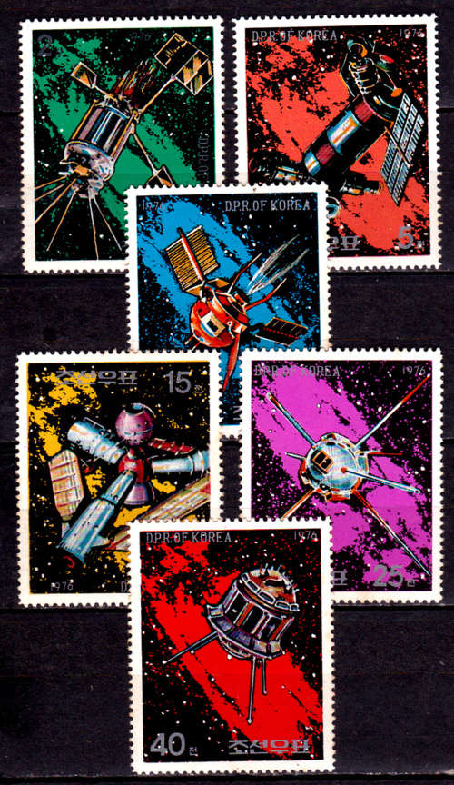NORTH KOREA 1976, 12 April. SPACE FLIGHT, set, MNH, CV +/-R 55.00 view scans