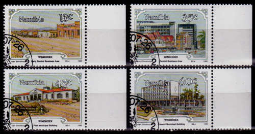 NAMIBIA 1990,  26 July. DEVELOPMENT OF WINDHOEK, set, CTO, CV R ??, view scans