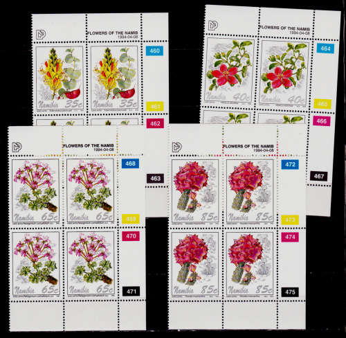 NAMIBIA 1994, 8 April. FLOWERS OF THE NAMIB, set controls, MNH, CV R 56.00