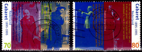 NETHERLANDS 1995, 17 Oct. 100th ANNIV OF CABARET, set, UH, CV +/-R 10.00 view scans