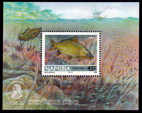 NAMIBIA 1992, 16 April. FRESHWATER ANGLING, minisheet, MNH,  CV  R 50.00, view scans