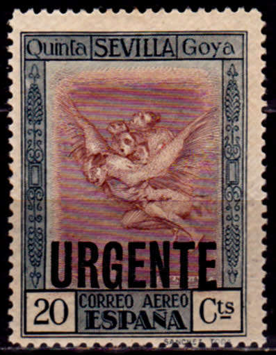 SPAIN 1930, 15 June. EXPRESS - 100th ANNIV DEATH F DE GOYA, single, MH, CV +/- R 10.00, view scans