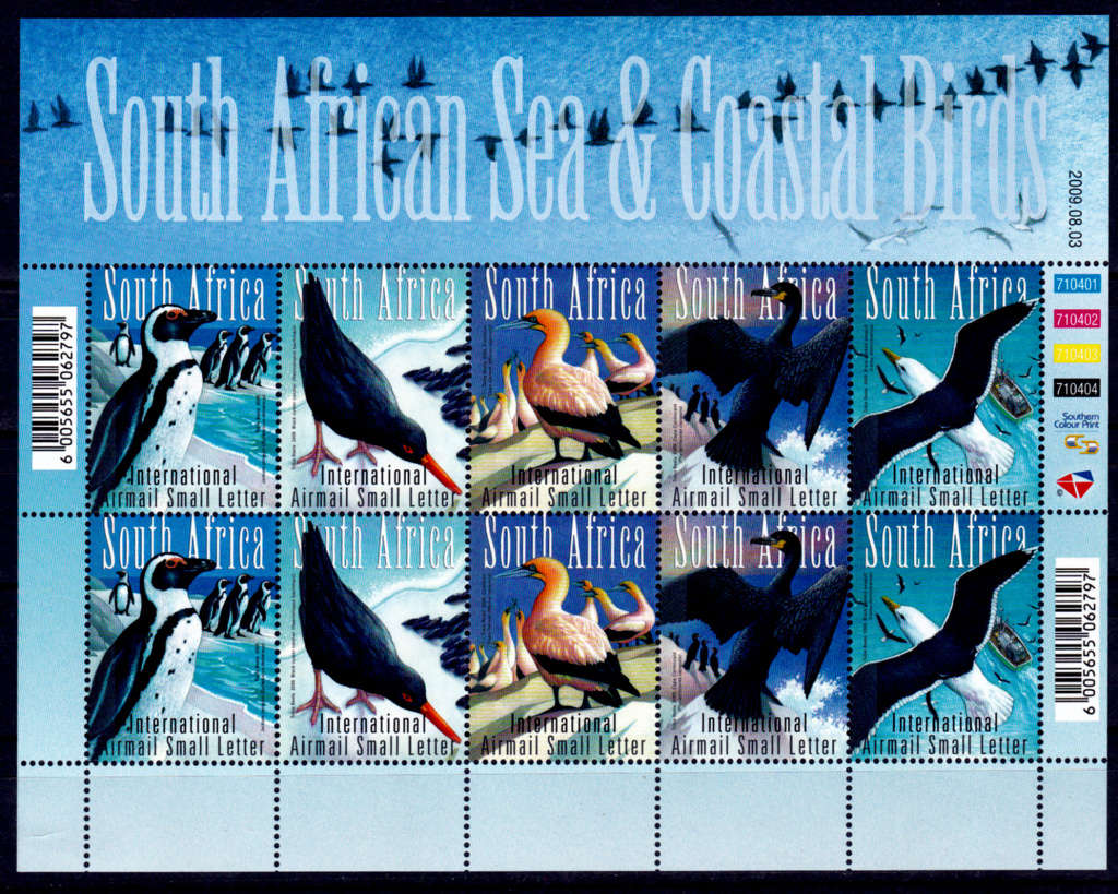 RSA, 2009. Sea and coastal birds. Sheetlet