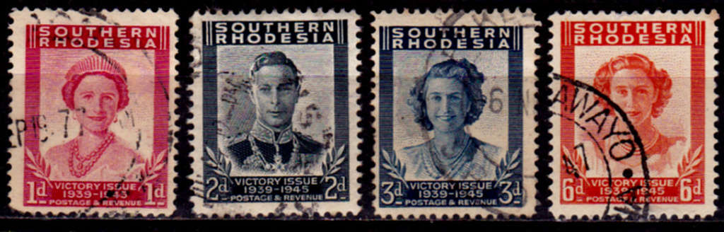 SOUTHERN RHODESIA 1947, 8 May. VICTORY ISSUE, set, UH, CV R 54.00, view scans